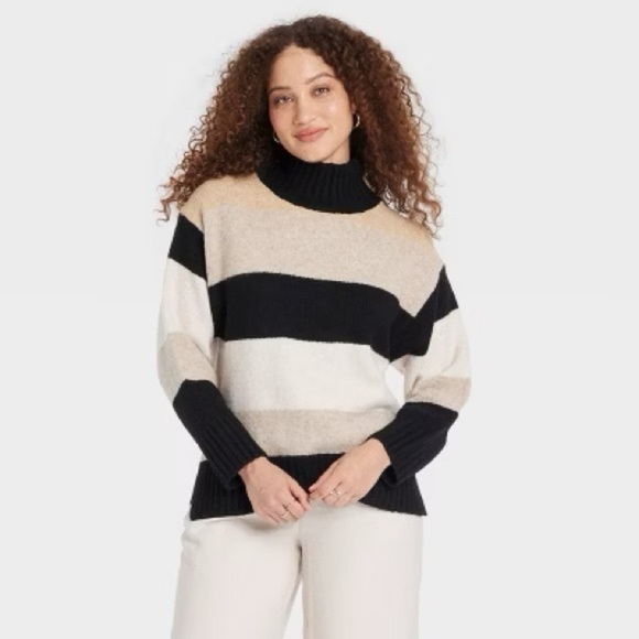 a new day Sweaters - Women's Cozy Knit Mock Turtleneck Pullover Sweater - A New Day™